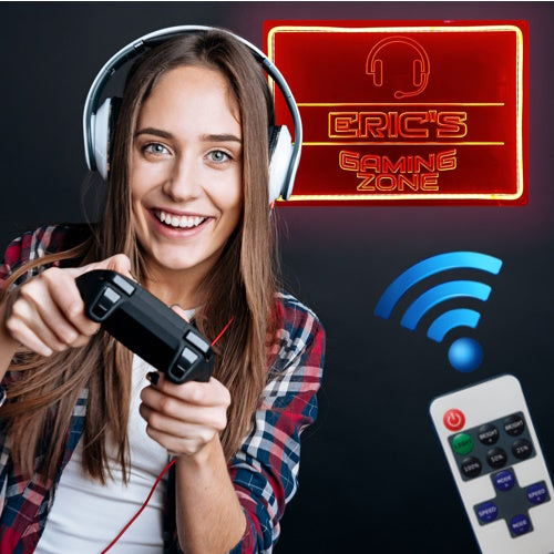 Gaming Remote Sign Personalized LED Gamer Sign for Gaming Room Decor – WhatABirdie Neon